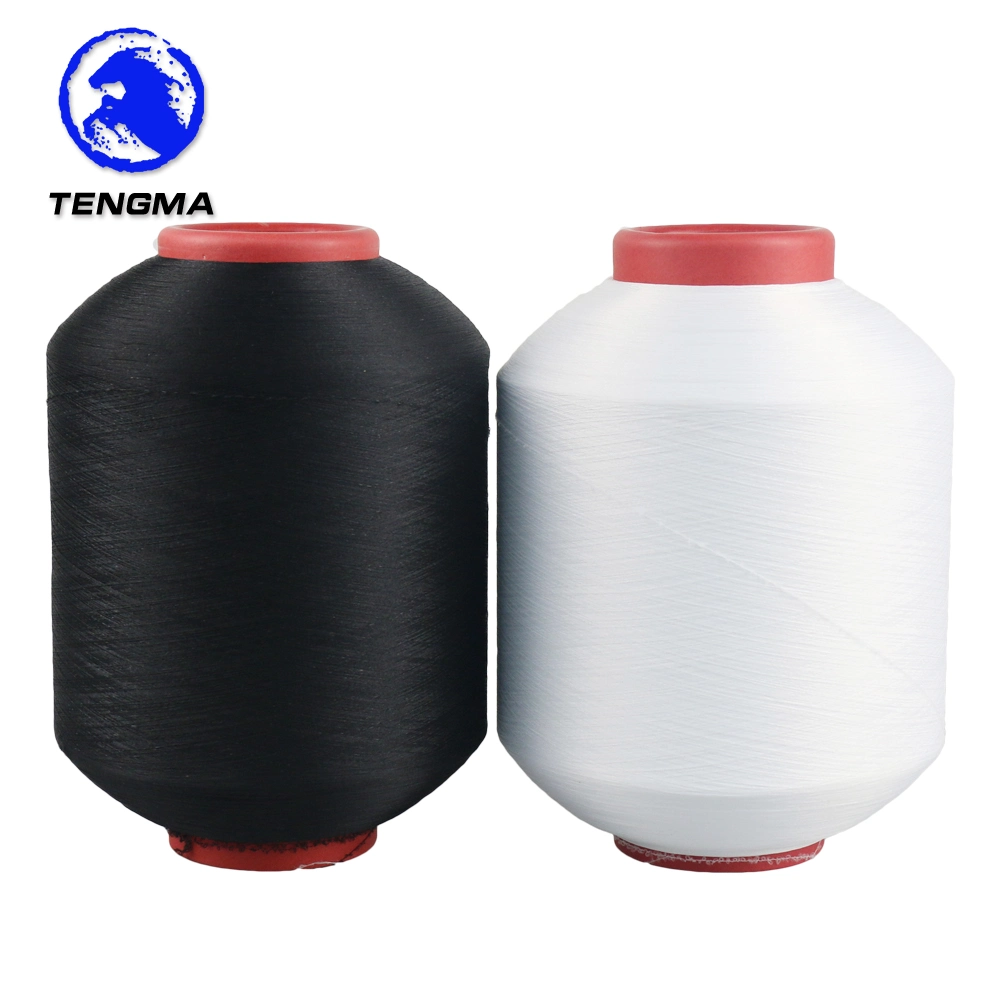 AA Grade Free Sample Dope-Dyed Textile 4075 Polyester Spandex Covered Yarn