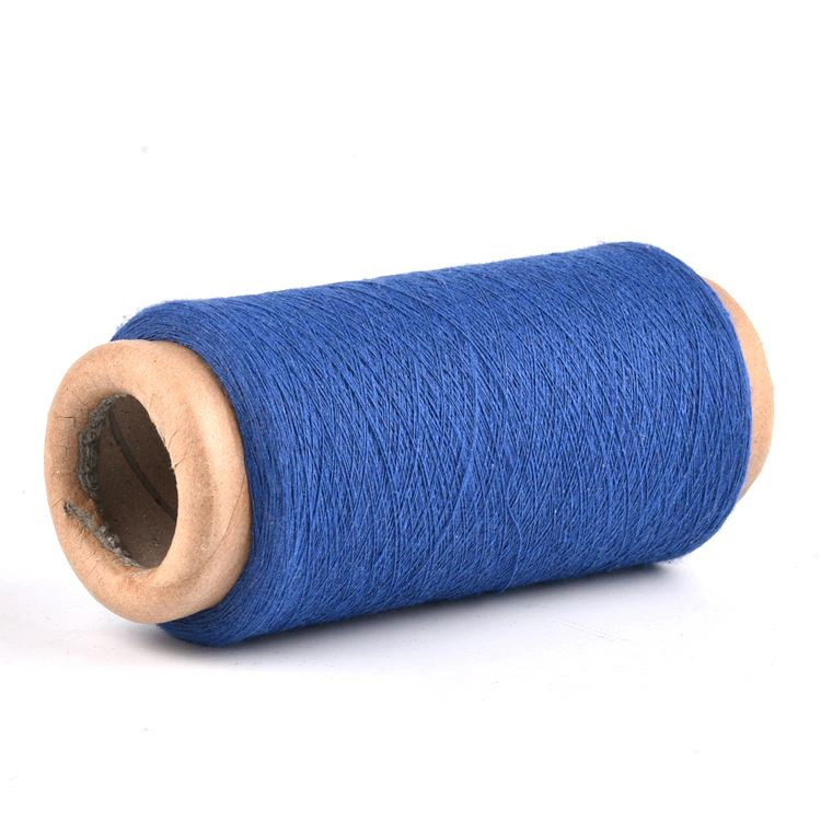 Royal Blue Ne 4/6/8/10 Regenerated Cotton Poleyster 50/50 Yarn for Blanket