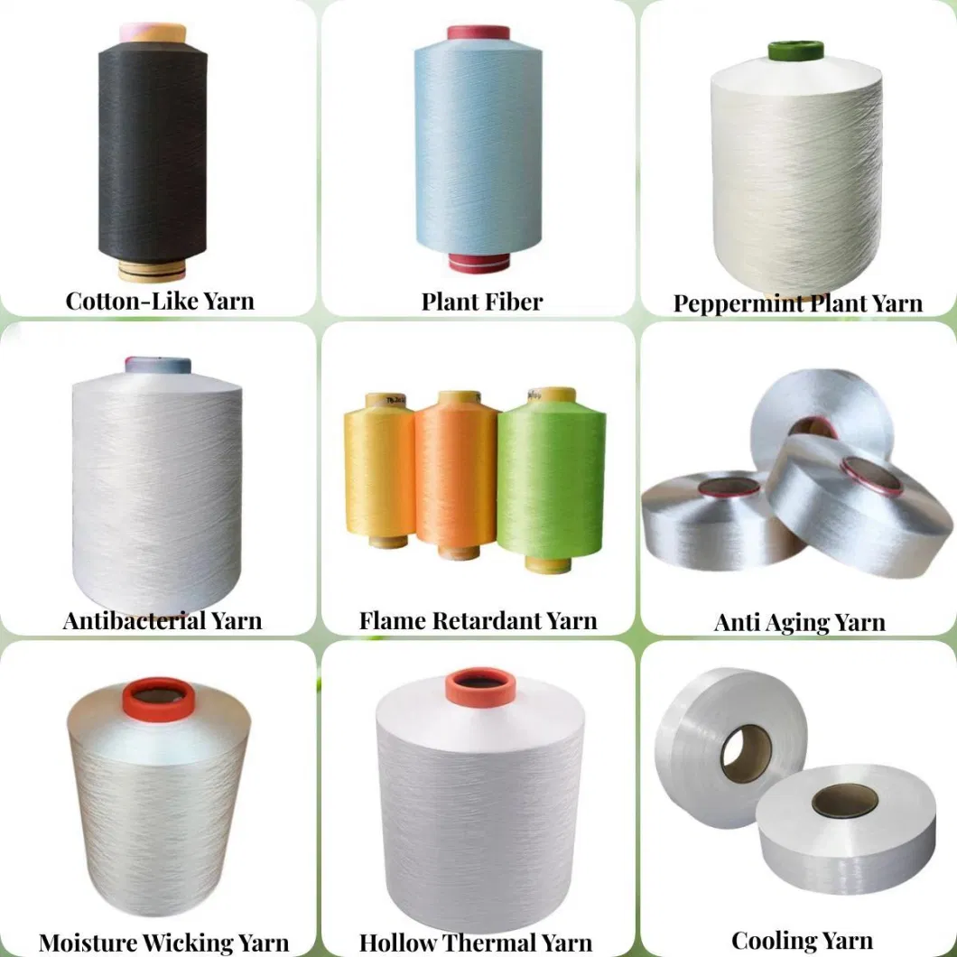 30-150 D Grs Spandex Filament Functional DTY Yarn Water-Proof Flame Retardant/Quick-Cool/Full Dull Ion Antibacterial Antibacterial Yarn